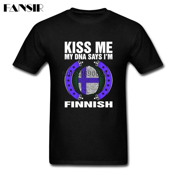 

my dna says i'm finnish finland flag plain for short sleeve over size clothing for family sport hooded sweatshirt hoodie men t shirt