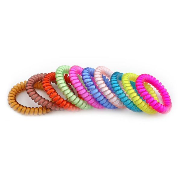 

candy color jewelry headbands telephone line rope for women girl hair band q qyljqx