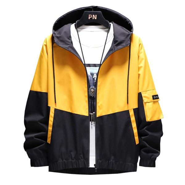 

spring and autumn new mens jackets brand clothes hooded bomber jacket outwear mens fashion printed jacket windbreaker streetwear, Black;brown