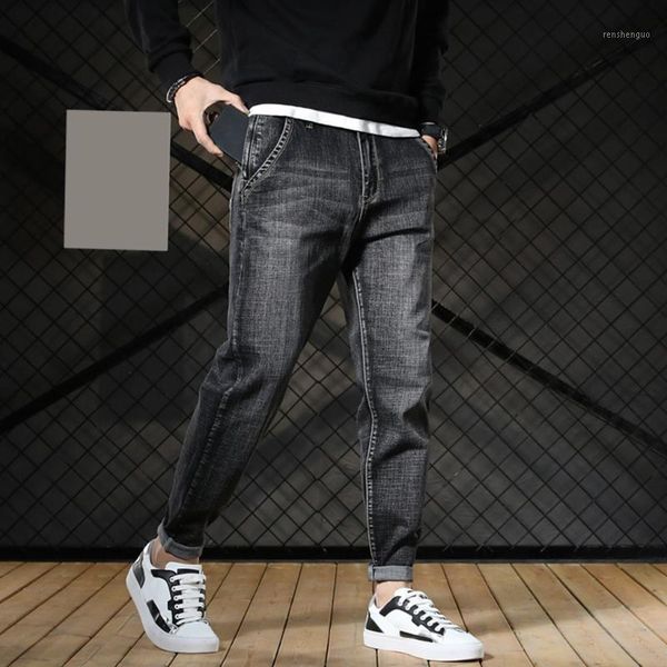 

2020 spring summer men's pants casual elastic waist slim fit long trousers fashion male sweatpants cargos pantalones hombre1, Blue