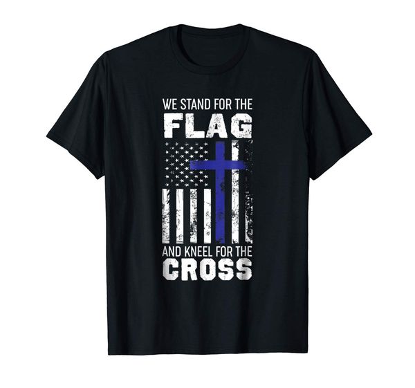 

we stand for the flag and kneel for the cross t shirt harajuku hip hop casual o-neck t shirt sport hooded sweatshirt hoodie
