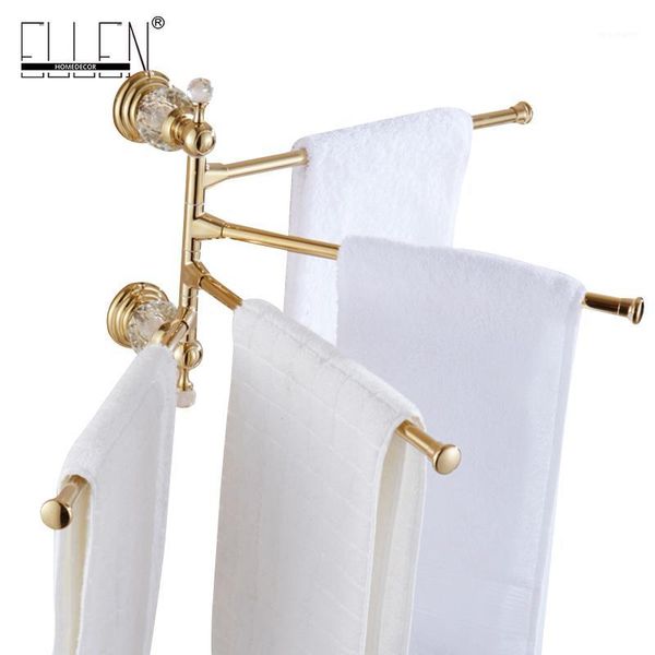 

towel racks crystal brass movable holder bath rack bathroom accessories hardware el7024dh1