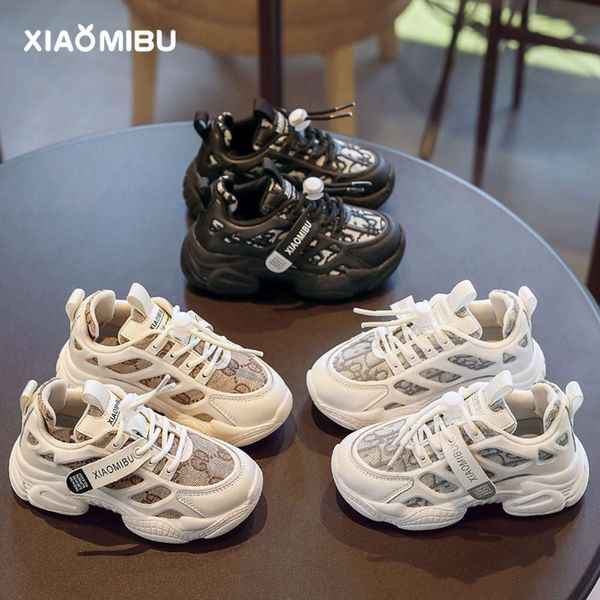 

2020 new autumn children's korean breathable casual boys' elastic sports sho, Black;red