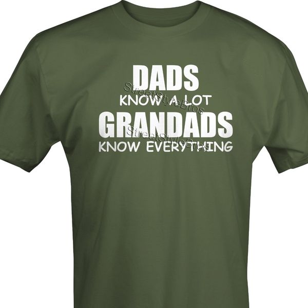 

спорт brand 2019 новая футболка man dads know a lot grandads know все персонализированный дедушкой t-shirt компания granpa папа tee shirt