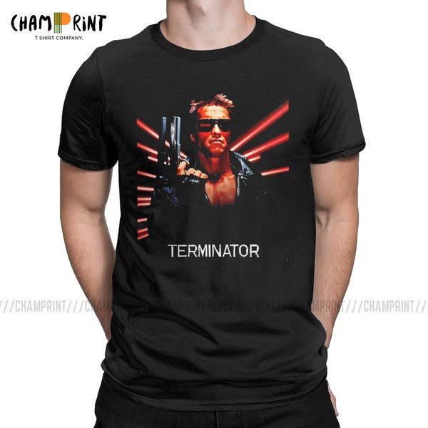 

sport arnold schwarzenegger t-shirts men the terminator si-fi movie hipster cotton tee shirt short sleeve t shirt big size clothing