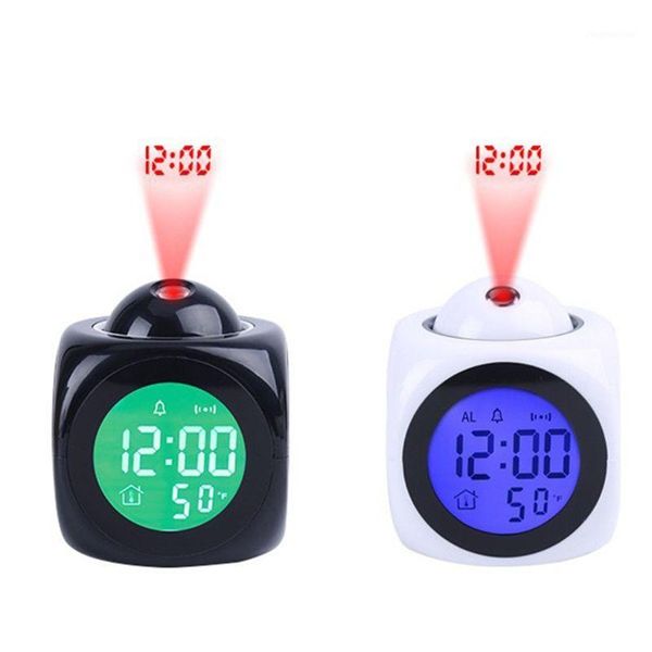 

other clocks & accessories deskclock lcd projection voice talking alarm with temperature display1