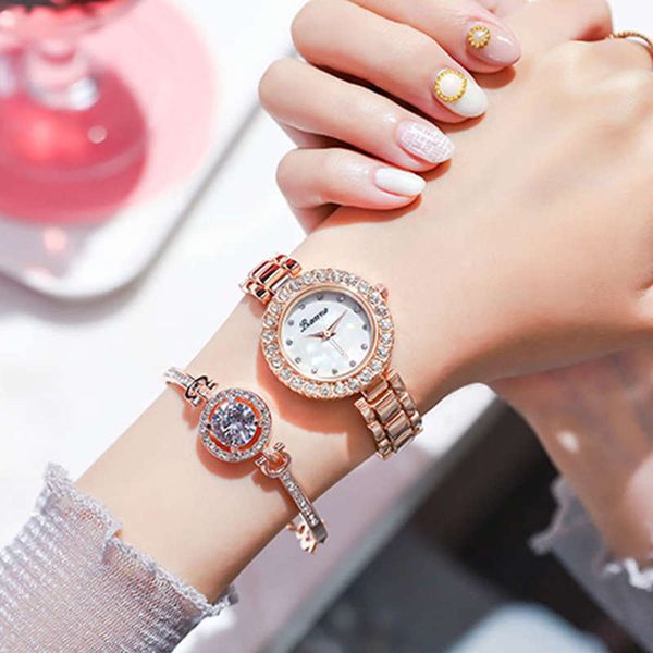 

temperament tiktok simple watches, quartz ladies' watch lady watch watch, Slivery;brown