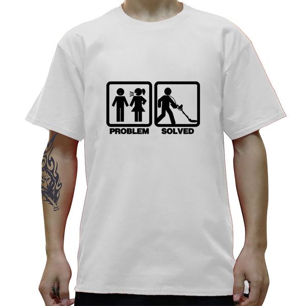 

problem solved metal detecting funny men cotton streetwear oversized short sleeve round neck hip hop hoodie designers t shirts sweatshirt