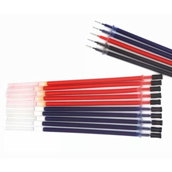 

20Pcs/Lot Gel Pen Refill Neutral Ink Pen Refill 0.38mm Black Blue Red Needle tip Refill Rod for Office School Exam Supplies