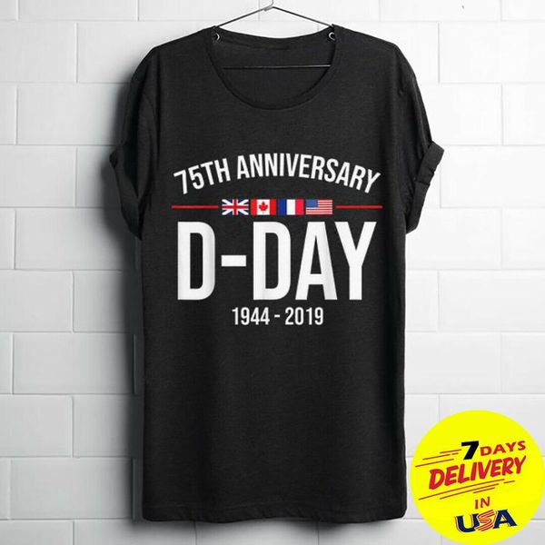 

75th anniversary d day 1944 normandy brand famous clothing plus size make your own sport hooded sweatshirt hoodie men t shirt