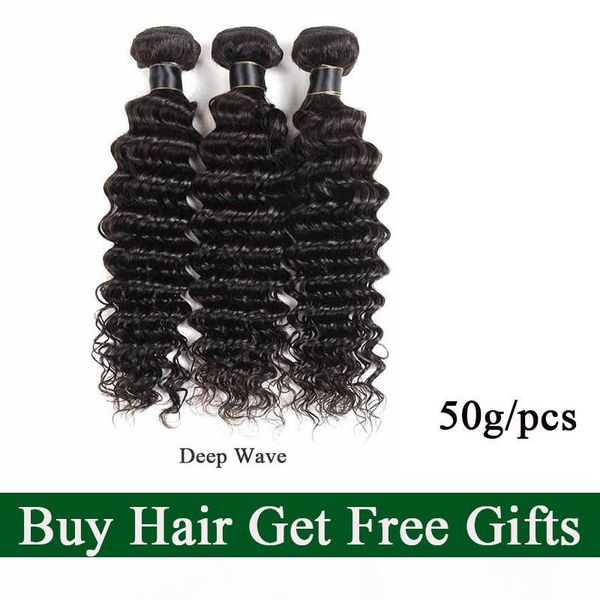 

raw indian virgin hair vendors deep wave human hair weaves bundles brazilian peruvian malaysian remy hair extensions deep wave, Black
