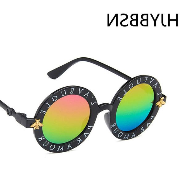 

baby classic round girls kids sunglasses boys l'aveugle par amour bee children sun glasses pchromic eyeglasses uv400