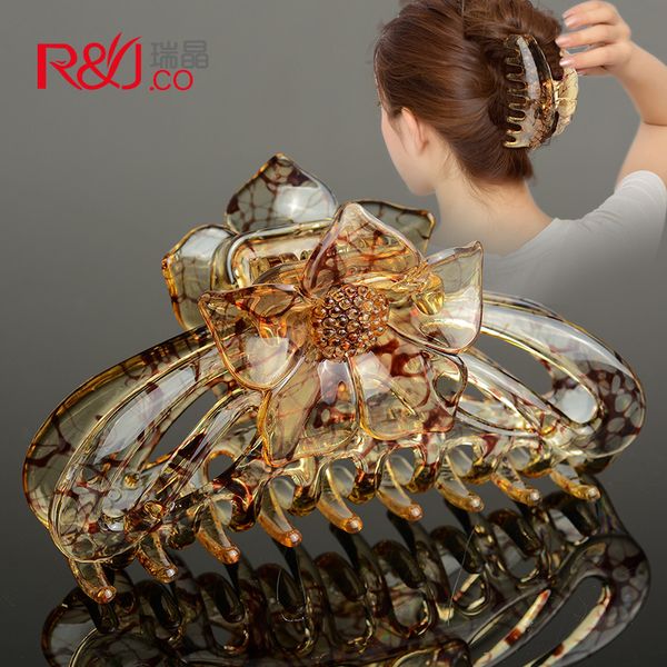 

grab large bath back head korean pan female big hairpin hair clip headdress