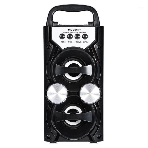 

portable ms-209bt card wireless bluetooth speaker fm radio outdoor speaker o high power tf usb music speakers1