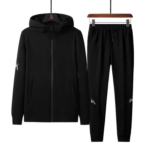 

20fw новые мужские костюмы мода зима и весна мужские куртки + брюки костюмы высокого качества мужчины tracksuit одежда l-5xl, Gray