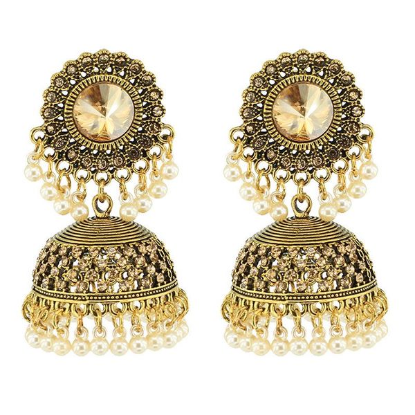 

new ins gold handmade beads bling geometric nepal thailand piercing earrings korean fashion party jewelry bijoux earring, Silver