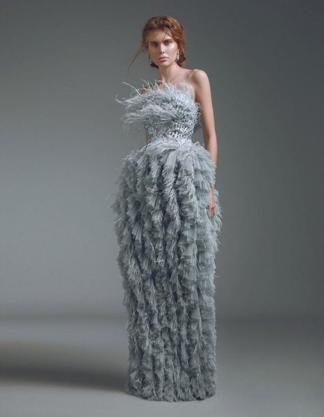 

оболочка вечерние платья без бретелек перо кристалл многоуровневые юбки тюль формальные платья длина пола доп, Black;red