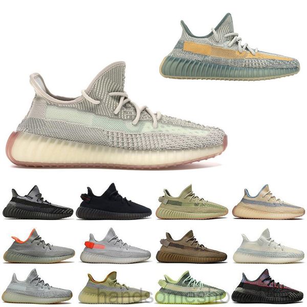 

v2 glow lundmark non-reflective casual shoes kanye west men women black static antlia triple white synth sport sneaker 5-13 h-2w