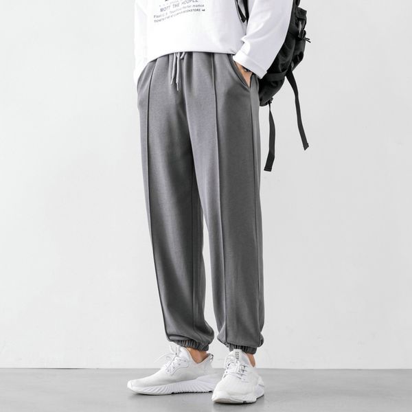 

осень тонкие прямые трубки свободные случайные tight случайные спортивные мужские pantstrend универсальный вэй брюки шнурок леггинсы спортив, Blue