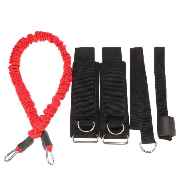 

3 colors resistance bands nylon latex tube door anchor legs ankle straps for resistancetraining gym bodybuilding exercise bands1