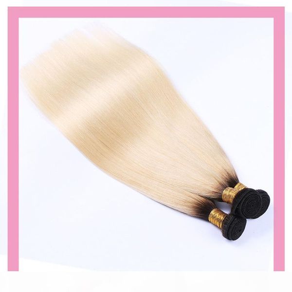 

peruvian human hair 1b 613 ombre hair products oneprettygirl 10-30inch wholesale two tones color 1b 613 bundles, Black