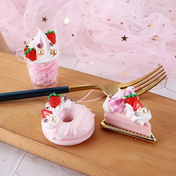 

decorative objects & figurines japanese simulation cake ice cream cup flat back resin cabochon fake diy jewelry making dessert pendant decor