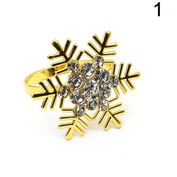 

napkin rings 1x christmas snowflake shaped dinning table setting button ring1