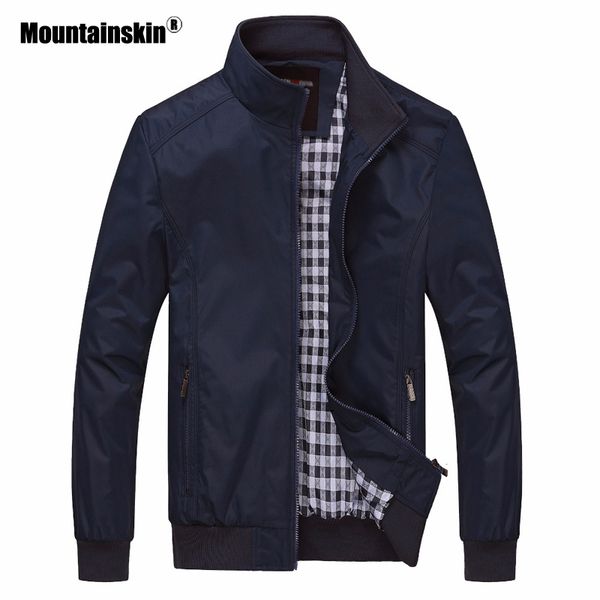 

mountainskin 2020 new men's jackets autumn casual coats solid color slim fit male bomber jacket mens brand clothing 6xl sa529
