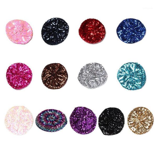 

women autumn spring summer hats stretch shining sequins berets mix color party show advertising caps1, Blue;gray