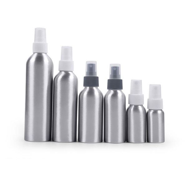 

storage bottles & jars mist spray pump aluminum sprayer silver metal container perfumes toner liquid with perfume