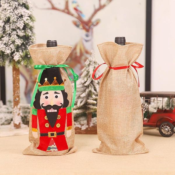 

орех soldier бутылки вина обложка с рождеством декор для дома 2020 навидад ноэль подарки xmas таблица декора happy new year 2021 jllogq