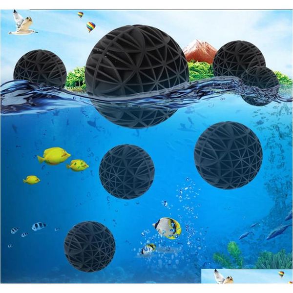 

50pcs/lot 16mm aquarium filter bio balls portable wet dry cotton for air pump canister clean fish tank pond reefs sponge media oaop9