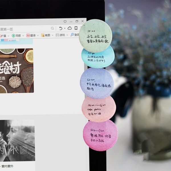 

8 цветого macaron стик memo мини торт сообщение планировщик календарь наклейка scrapbook канцелярская программа школьные принадлежности fm69