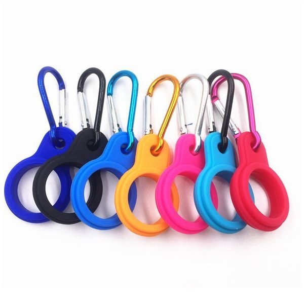 

1pc 2020 sports kettle buckle outdoor carabiner water bottle holder camping hiking tool aluminum rubber buckle qyljvz