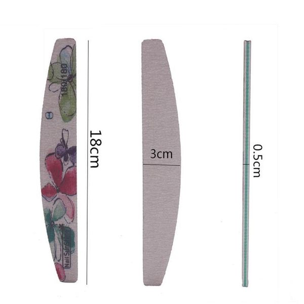 

nail file flower printed nail buffer block colorful lime washable file manicure tool emery board manicure polish jlljmr