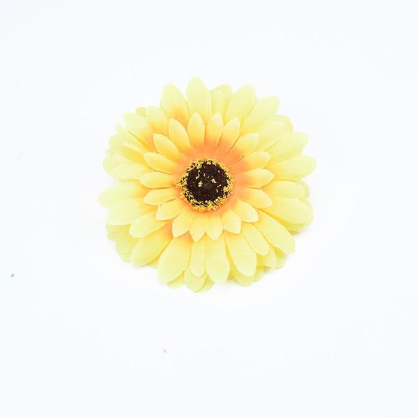 

100pcs 10 cm artificial flowers for home wedding diy garland fake plants daisy plastic flower silk gerbera christmas decorations bbylka