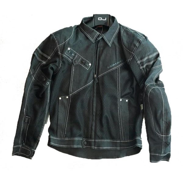 

komine jk006 denim jacket drop resistance jackets motorbike riding cowboy racing suits with protector