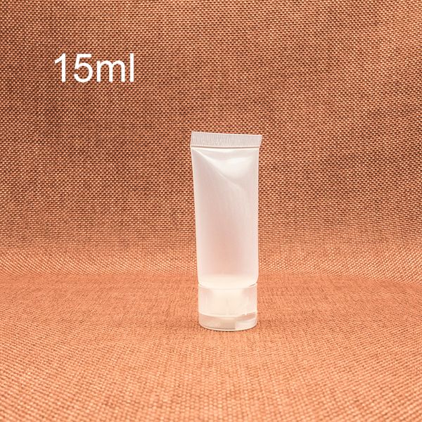 15ml Glossy tubo plástico macio vazio recarregáveis ​​Facial Squeeze Cleanser Hand Cream Container Shampoo Lotion Bottle