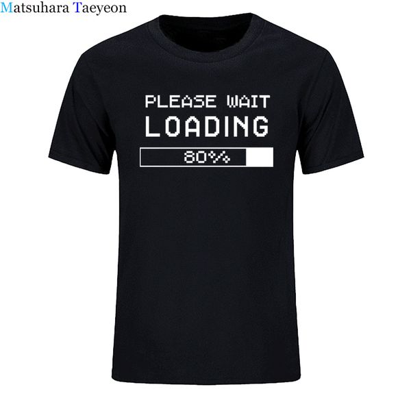 

new men's stylish loading please wait gaming zone o neck bodybuilding short sleeve clothing sport hooded sweatshirt hoodie men t shirt