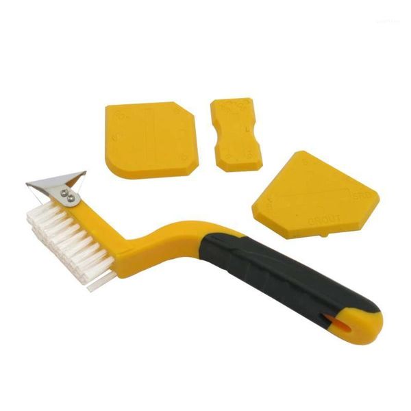 

4 pcs sealing tool scraper kit sealant grout scraper removal caulking tools1