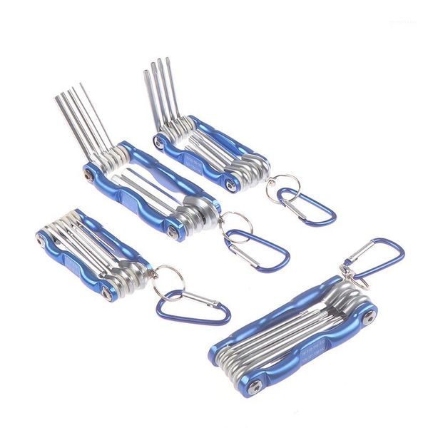 

new folding portable hexagonal wrench set hex screwdriver wrenches hand tools1
