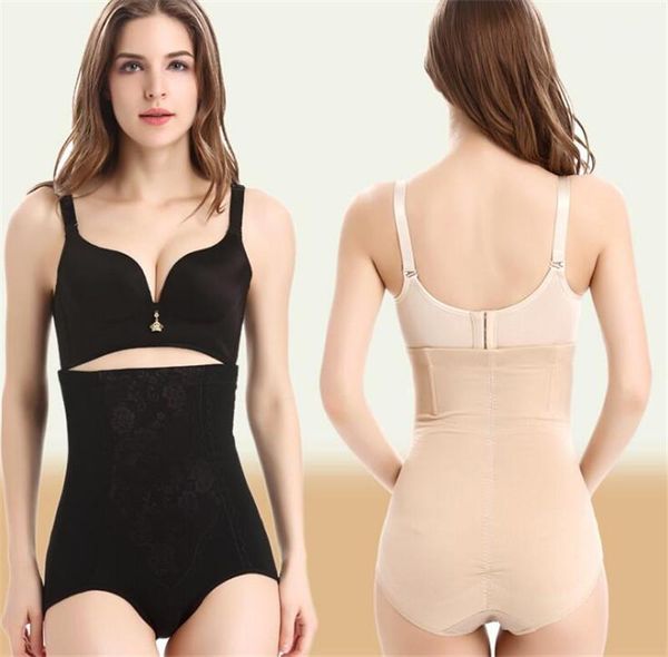 

10pcs/lot high waist women body shaper waist trainer underwear slimming knickers underwear plus size -5xl1, Black;white