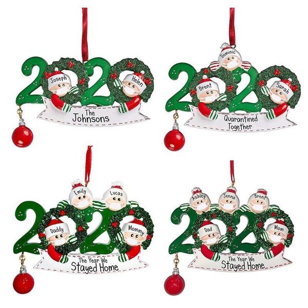 

personalized survived family ornament 2020 decorations diy name blessing christmas tree hanging pendant keepsake