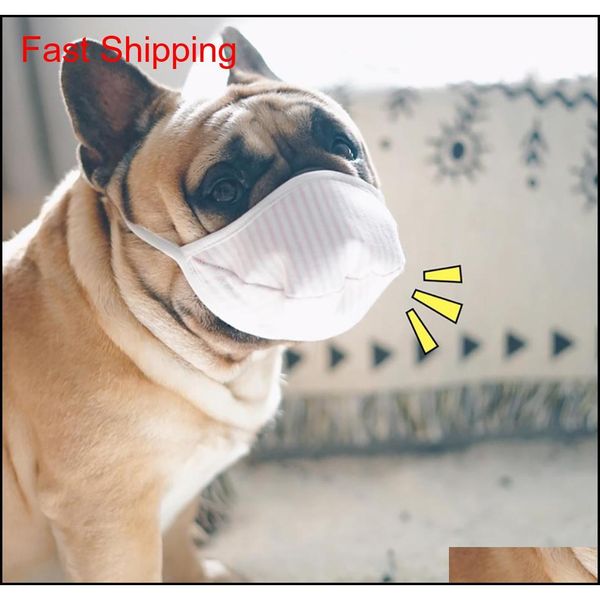 

6pcs pet protective mask three-layer non-woven anti-fog breathable face mask for proboscis/short nosed dogs mouth m qylgjb packing2010