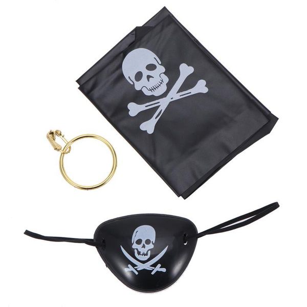 

3шт / набор хэллоуин вечеринка украшения аксессуары пиратские одеваются набор набор хэллоуин косплей костюм для детей подростки a35 jllroa f