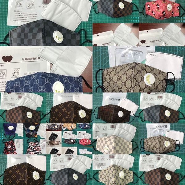 

2020print fashion face masks reusable luxury washable cycling outdoor letter designer mask for women girls#782