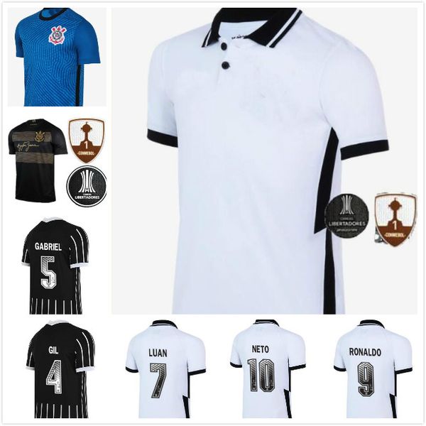 

2020 corinthians soccer jerseys kids kit fagner jadson pedrinho football shirts gil ramiro ronaldo soccer uniform camisa corinthians 20/21, Black;yellow