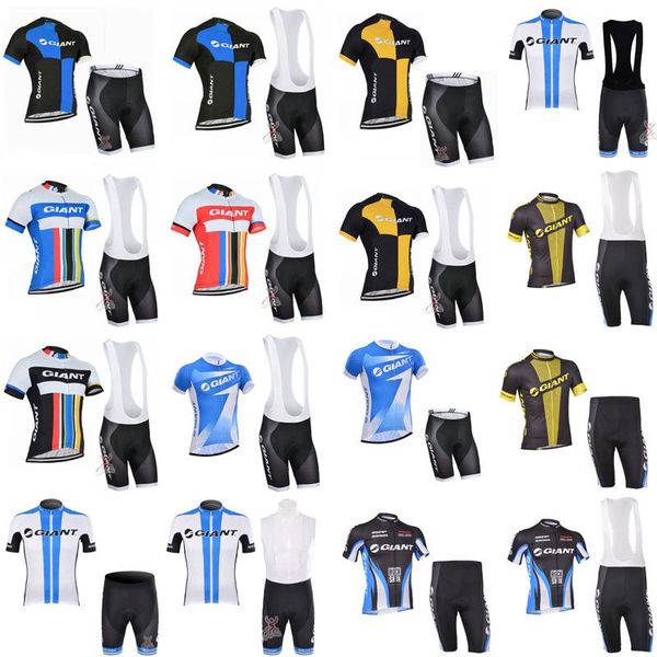 

summer men giant cycling jersey set quick dry breathable racing bicycle clothes tour de france pro mountain bike clothing c2403, Gray