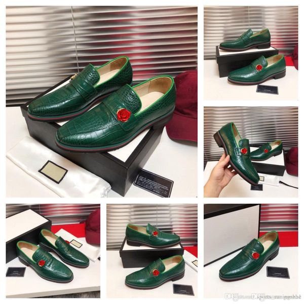 

men oxfords shoes crocodile skin fringe slip on pu leather casual shoe designers vintage low heel loafers fashion business men dress shoe, Black