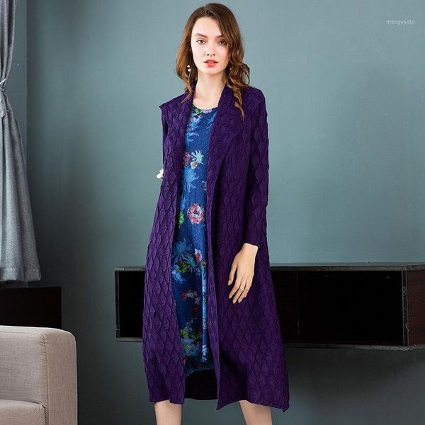 

k80802 original high-end socialite miyake long trench coat big yards autumn fashion boutique wholesale women's clothing1, Tan;black